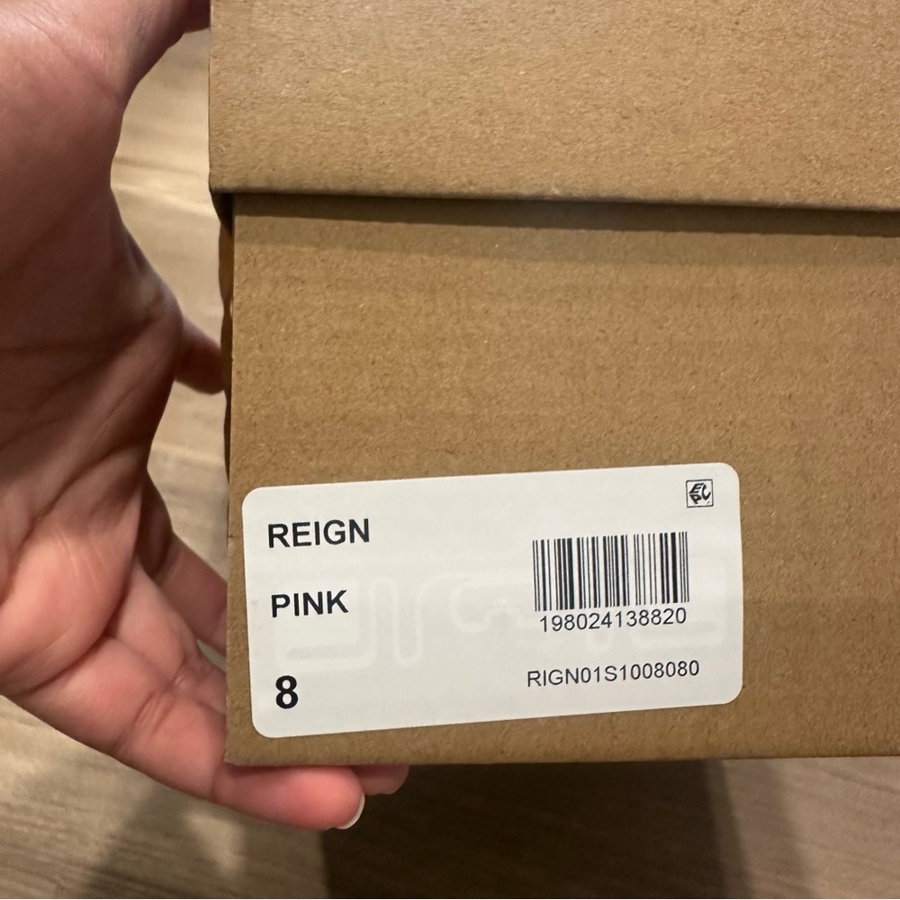 Steve Madden Reign Platform Mule Pink Raffia - Picture 5 of 6